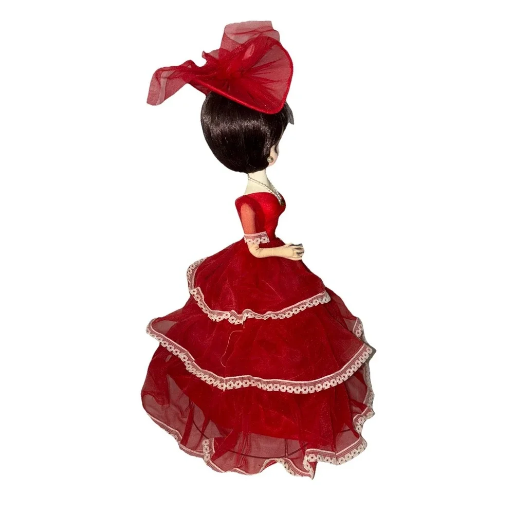 Vintage‎ Big Eye Doll 1970's Southern Belle Red 11
